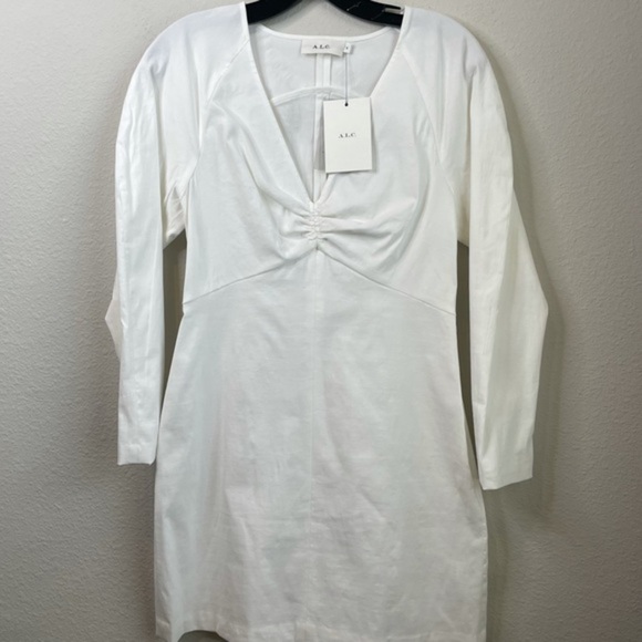 NWT A.L.C Aila Long Sleeve Linen Blend Minidress - Picture 5 of 11